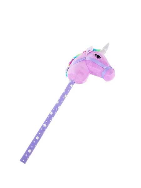 UNICORNIO DE MADERA LILA
