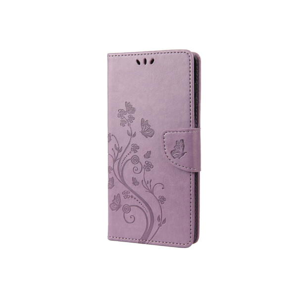 Flip cover Samsung Galaxy A04 diseño flores violeta Flip Cover Samsung Galaxy A04 Diseño Flores Violeta