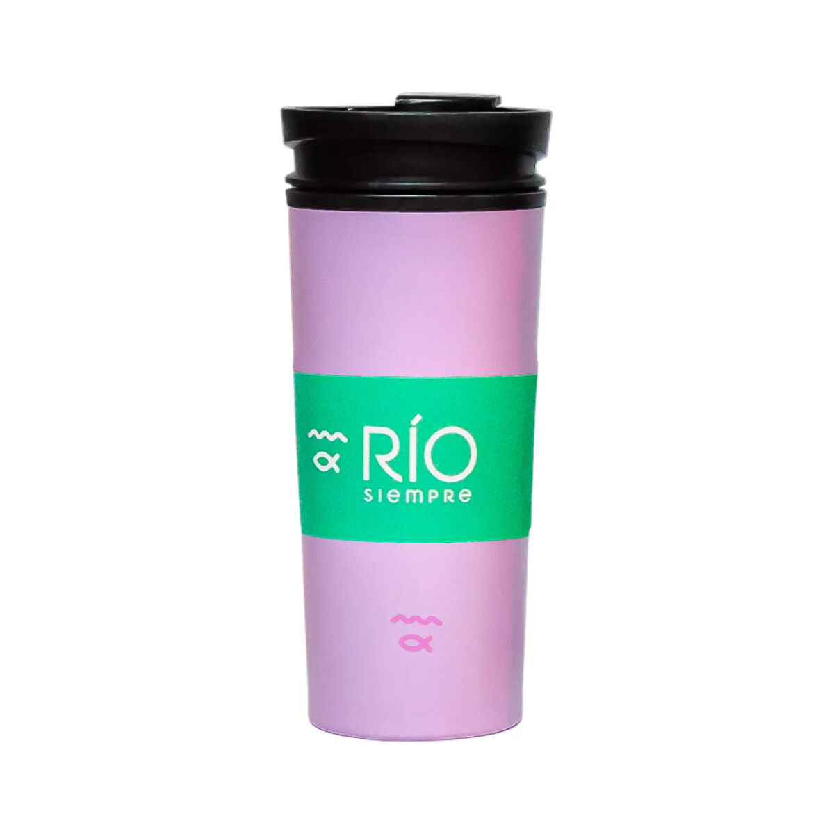 Mug Rio Tapa 450ml - Rosado 