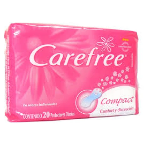 PROTECTORES DIARIOS CAREFREE 20 UNIDADES COMPACT S/P PROTECTORES DIARIOS CAREFREE 20 UNIDADES COMPACT S/P