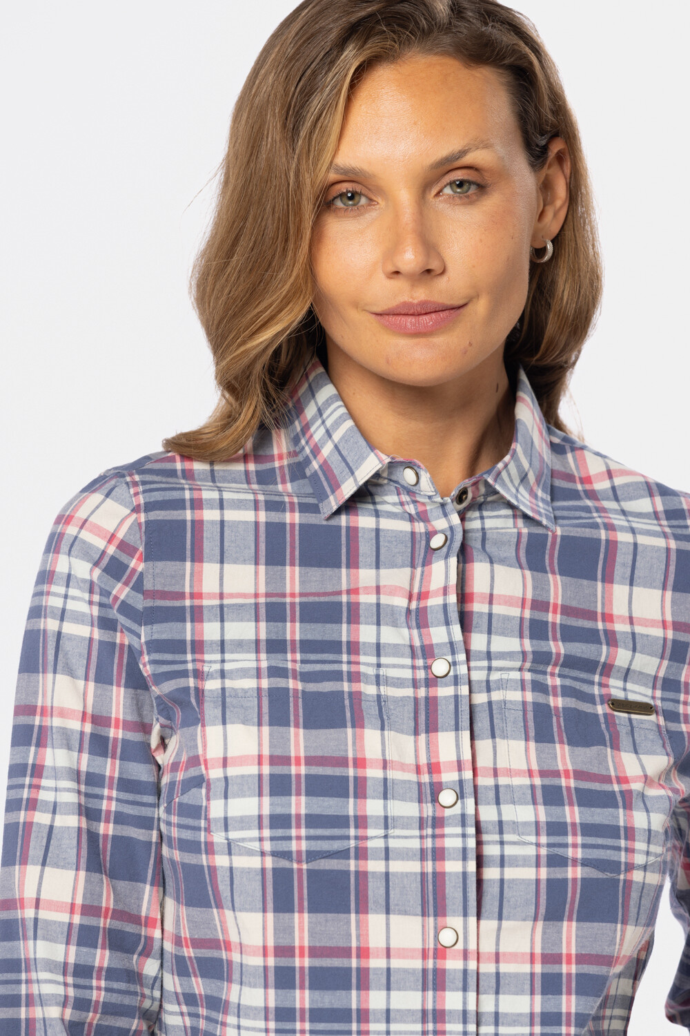 CAMISA A CUADROS Azul
