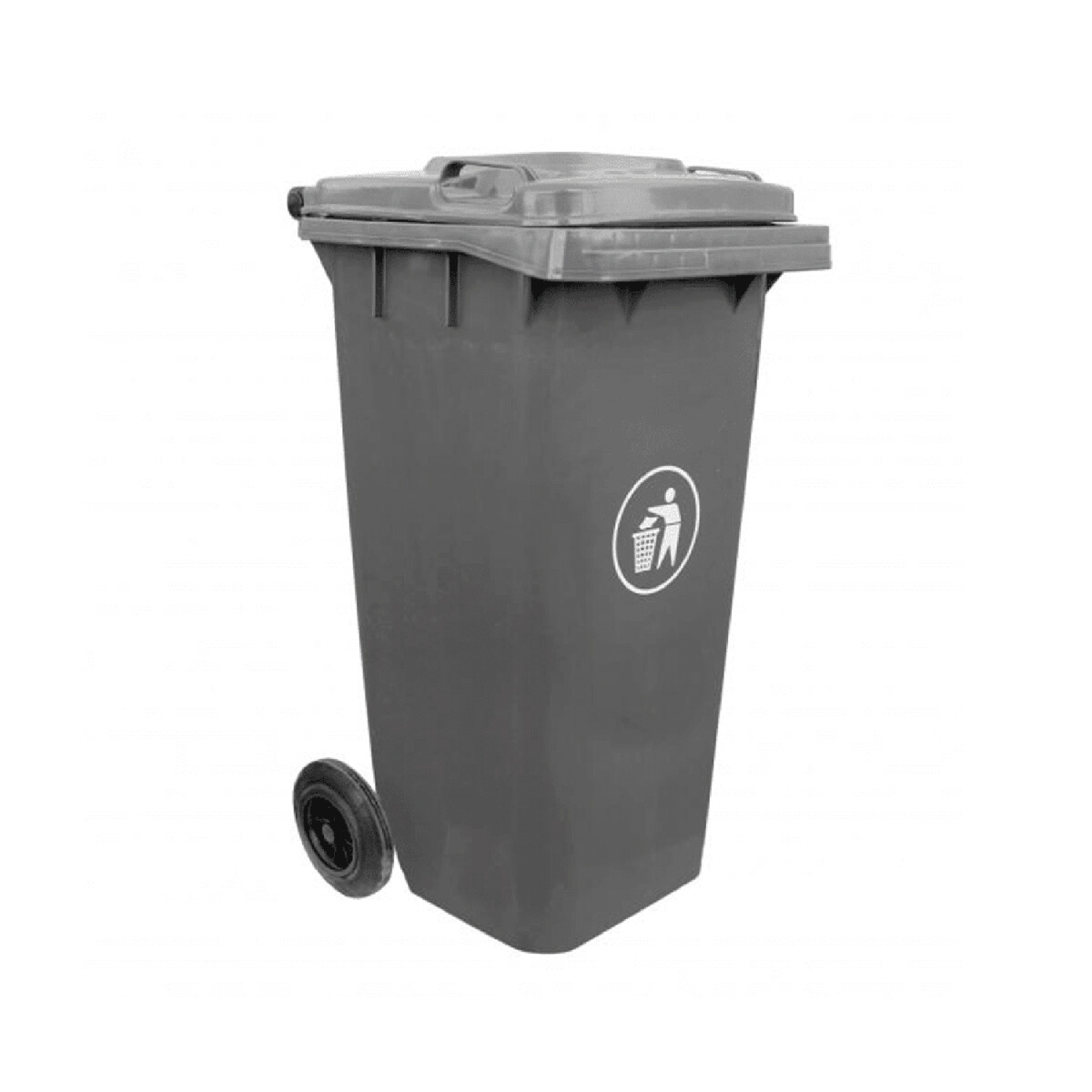 Contenedor de Basura con Ruedas 240 Litros Gris 