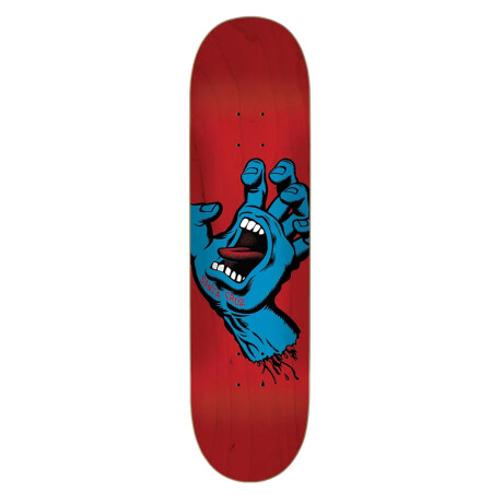Deck Santa Cruz Screaming Hand 8.0¨ - Red (Sólo Tabla · Lija Incluída) Deck Santa Cruz Screaming Hand 8.0¨ - Red (Sólo Tabla · Lija Incluída)