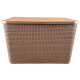 Caja ratán 40 lts MARRON