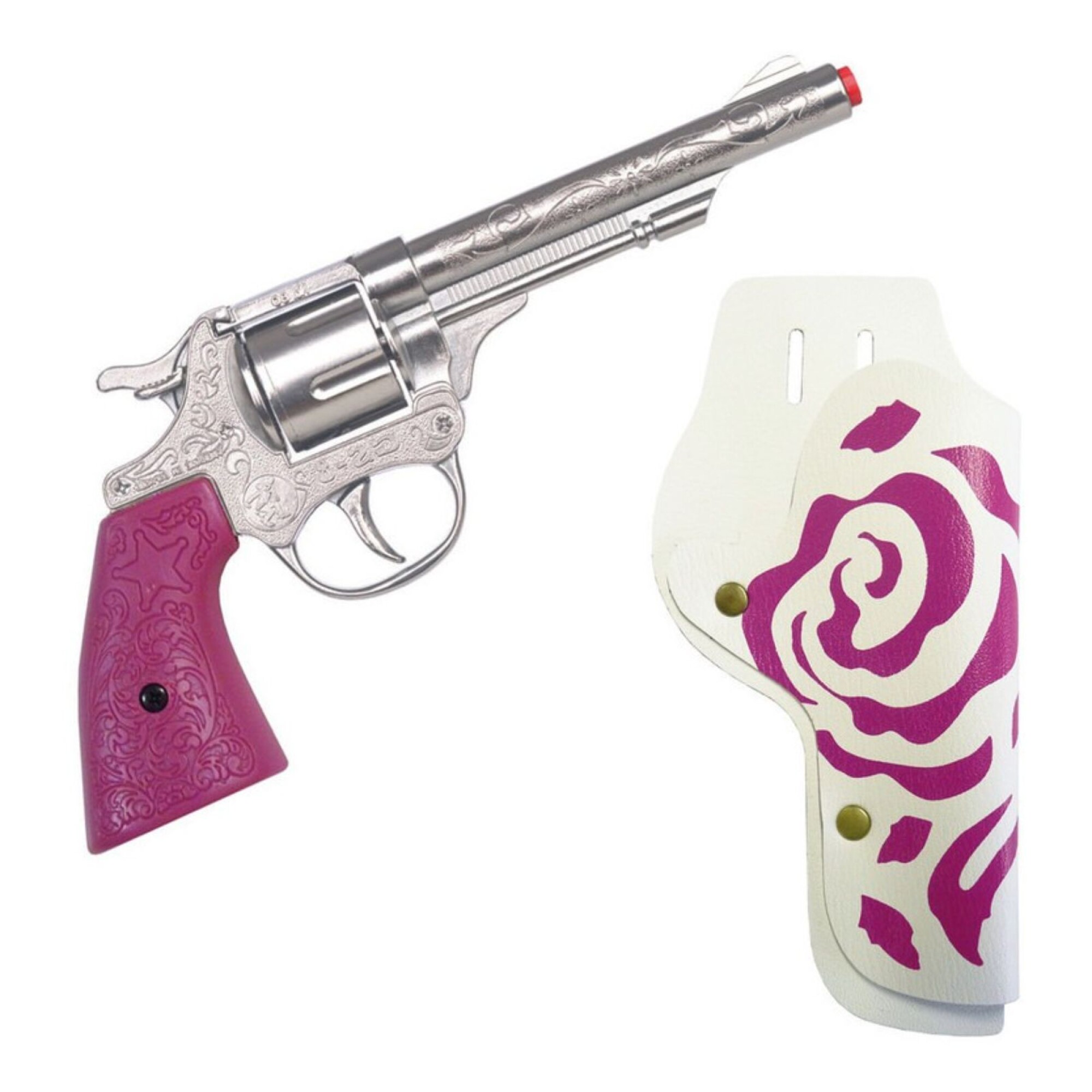 Gonher Pistola Rosa Con Cartuchera - ToysManiatic