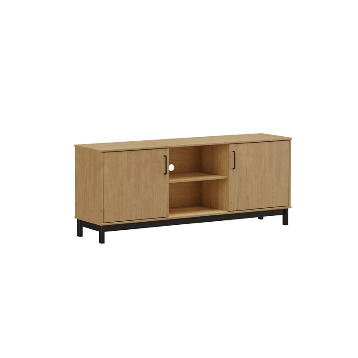 RACK FINESTRA MADRID 1,60 Mts. ROBLE/NEGRO 