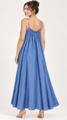 VESTIDO MALTA CELESTE