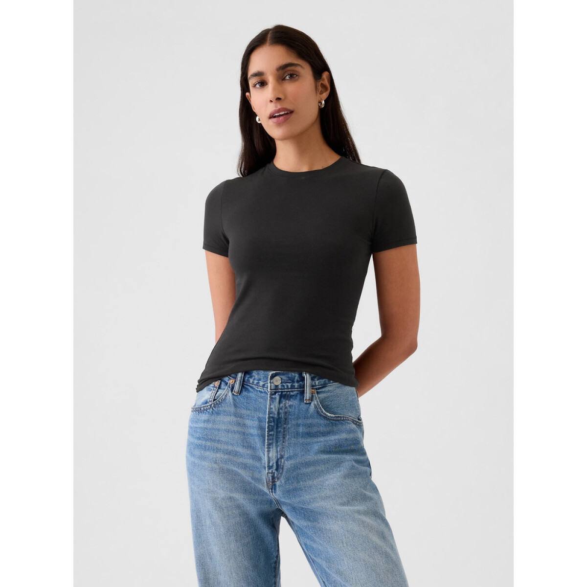 SS CLOSEKNIT CREW - 23 1/2 - BLACK 