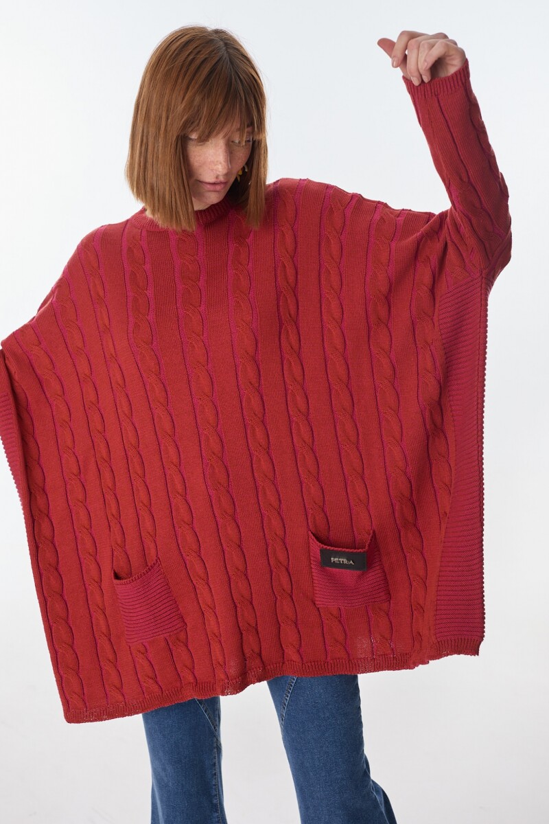Sweater Oceano - Rojo/Bordeaux 