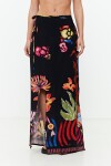 Falda pareo jungla negro