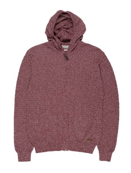 Campera tejida bordo