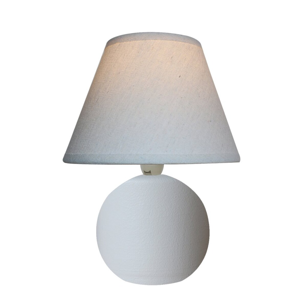 LAMPARA DE MESA CERAMICA D19x25CM BLANCO 