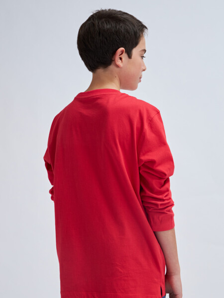 Camiseta manga larga Miami - Rojo