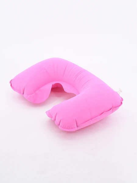 ALMOHADA DE VIAJE INFLABLE ROSADO