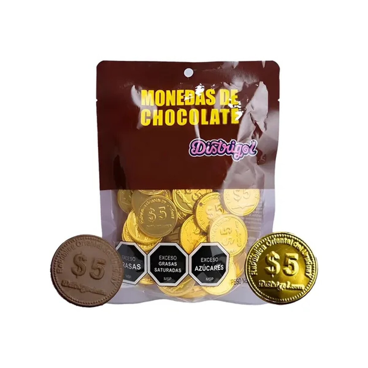 MONEDAS CHOCOLATE $5 