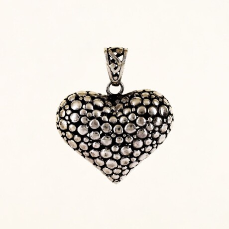 Dije Corazón Burbujas N°1 - Plata 925 Dije Corazón Burbujas N°1 - Plata 925