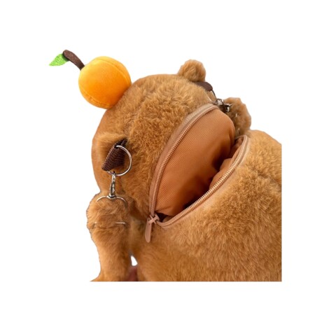 Mochila Peluche Capybara con Durazno 001