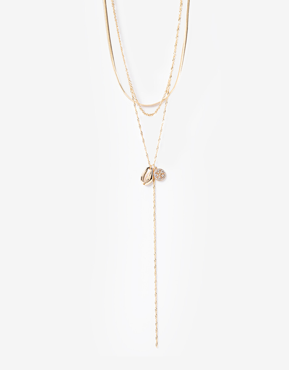 Collar Corbatero Dijes Strass 