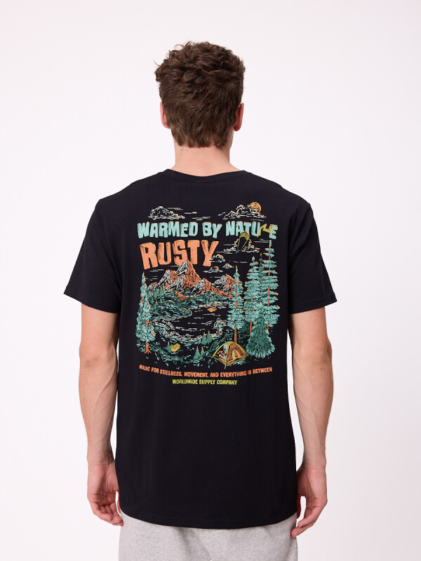 T-SHIRT HAWKER RUSTY Negro