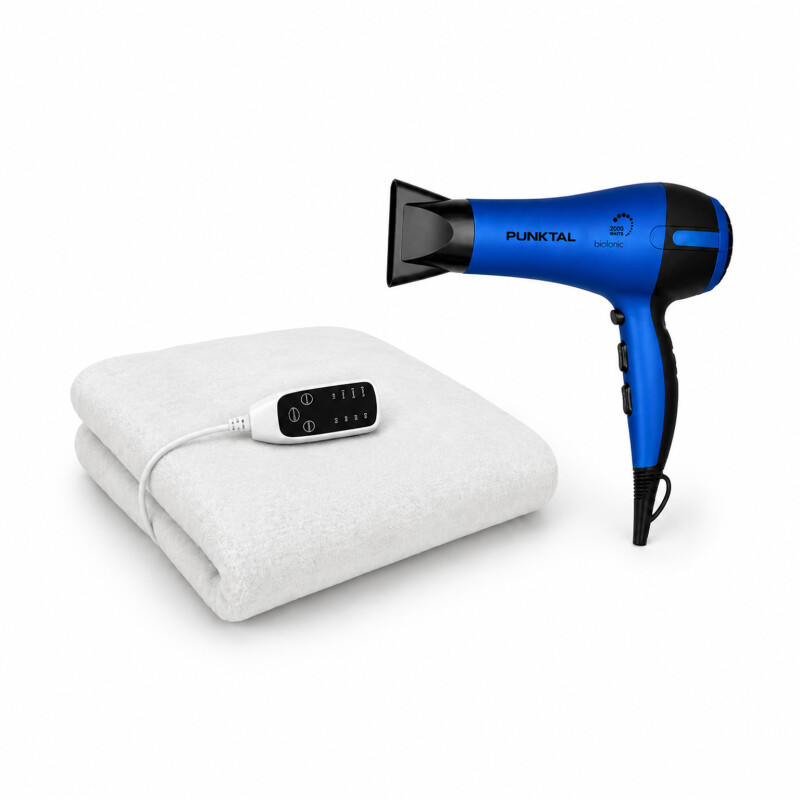 COMBO 2: SECADOR DE PELO + CALIENTA CAMAS Combo 2: Secador De Pelo + Calienta Camas