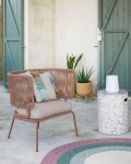 Reposapiés exterior Jenell terrazo blanco Ø 35 cm