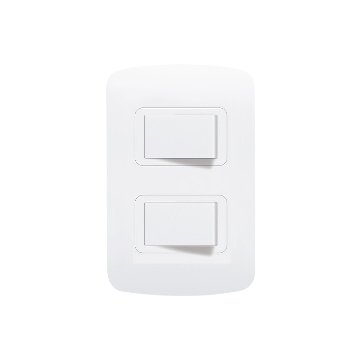 Interruptor Unipolar Doble 2 Teclas Atenea Plus 