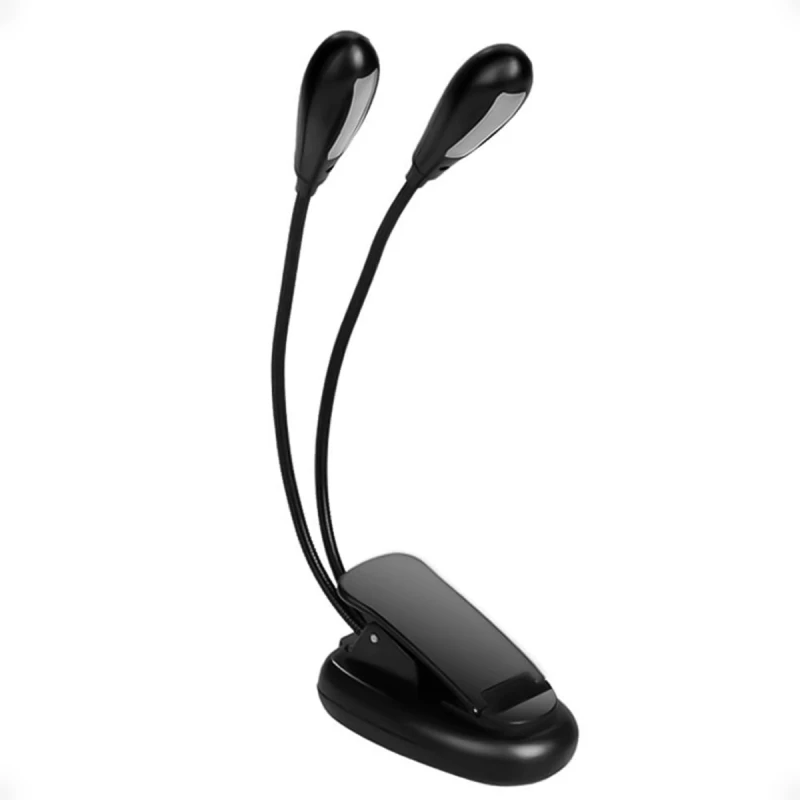 Lampara Led Doble Con Pinza Para Lectura Lampara Led Doble Con Pinza Para Lectura