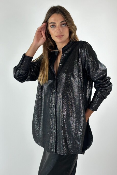 CAMISA VELVET ORNELLA Negro