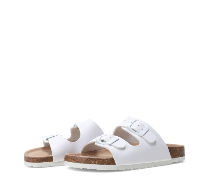 Sandalia RILEY descalza con hebillas White