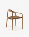 Silla Nina madera maciza eucalipto y cuerda beige