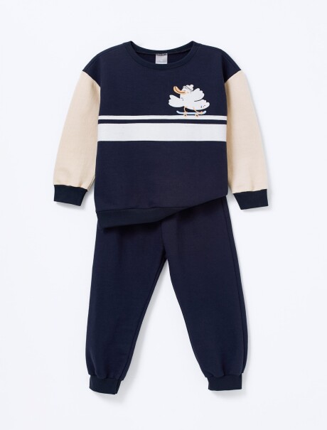CONJUNTO INFANTIL ESTAMPADO AZUL