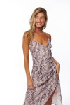VESTIDO TERESA ANIMAL PRINT GRIS