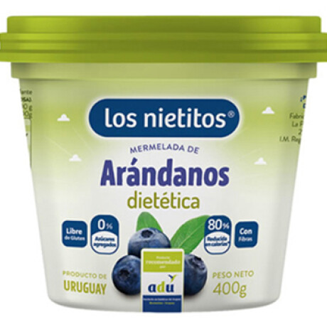 MERMELADA LOS NIETITOS 0% 400G ARANDANOS MERMELADA LOS NIETITOS 0% 400G ARANDANOS