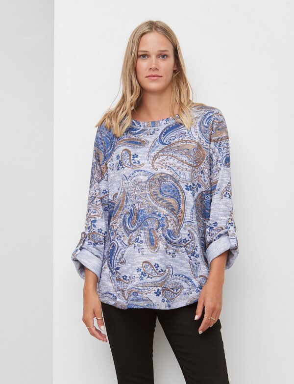Remera Bulgaros AZUL/MULTI