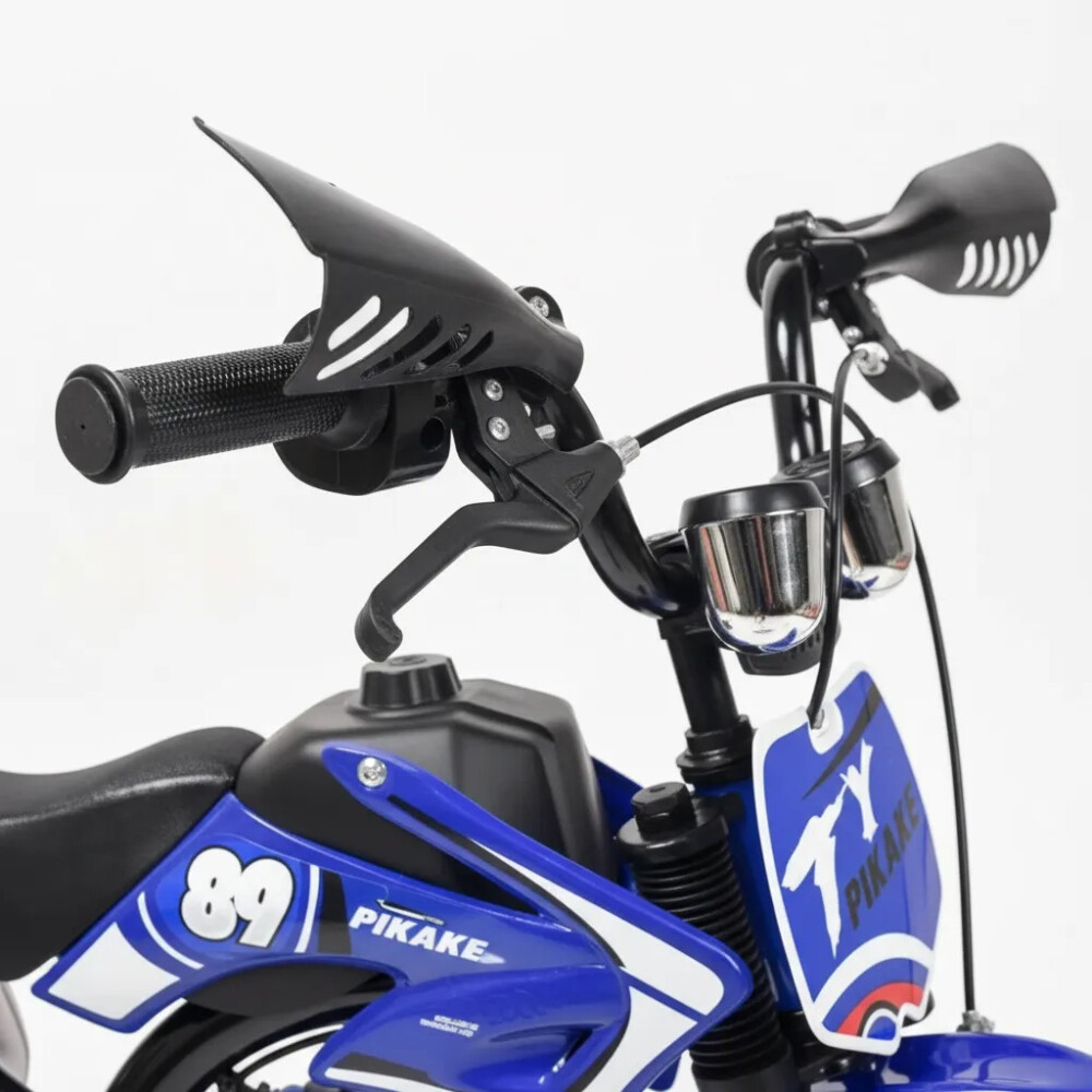 Bicicleta Estilo Motocross con Roncador Rodado 16" AZUL