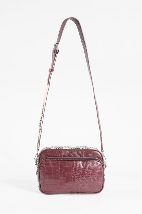 Bandolera croco bordo