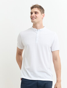 520750 REMERA HARRINGTON LABEL Blanco