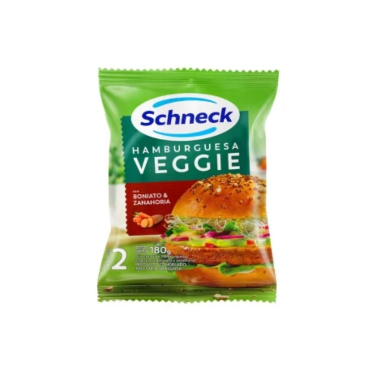 Hamburguesas Schneck Veggie de Boniato y Zanahoria - 2 uds. 