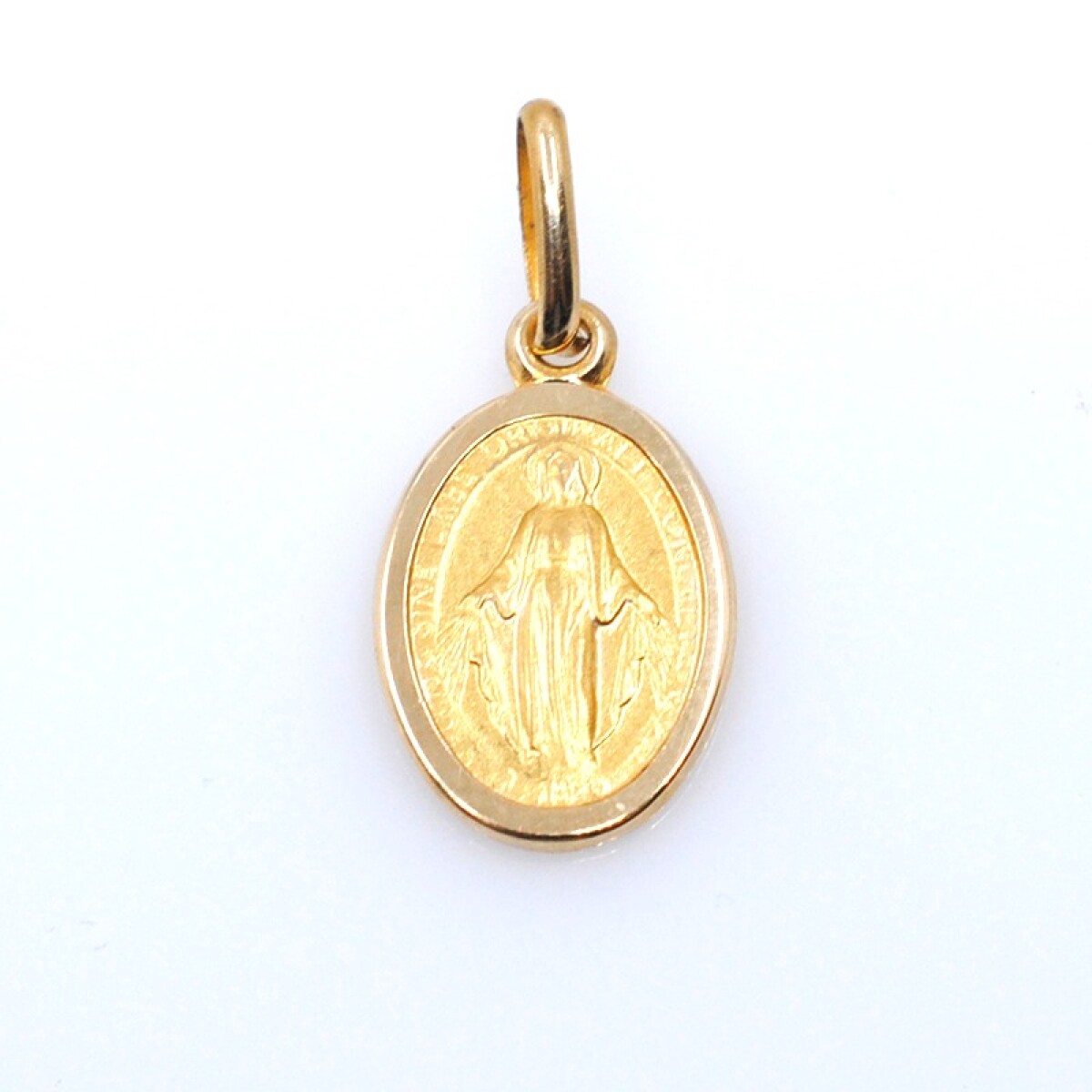 Medalla oro 18k virgen milagrosa 1,2 cm x 0,8 cm 