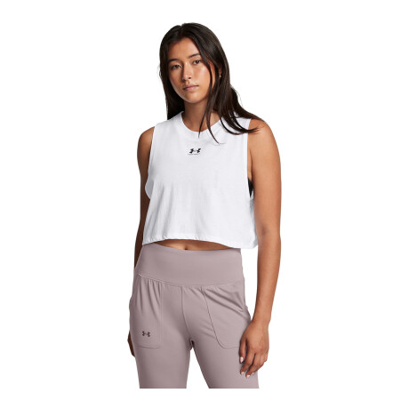 Musculosa Under Armour W Cropped Logo Tank BLANCO