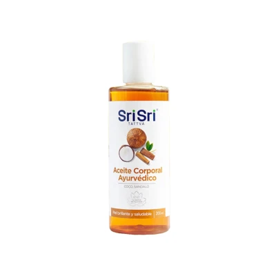 Aceite de Sándalo y coco Sri Sri 200 ml. Aceite De Coco Y San Sri 200ml