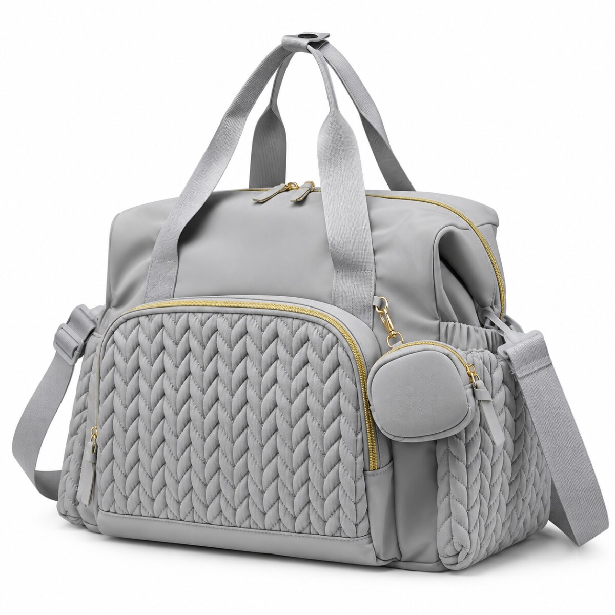 Bolso maternal XL ASH - gris 