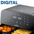 Freidora Sin Aceite Digital Doble Cesto 9 L Punktal Pk-909 Fd FREIDORA SIN ACEITE PUNKTAL PK-909FD