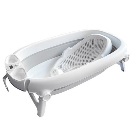 Bañera Plegable Carestino Hawaii con Reductor y Display 50L Gris
