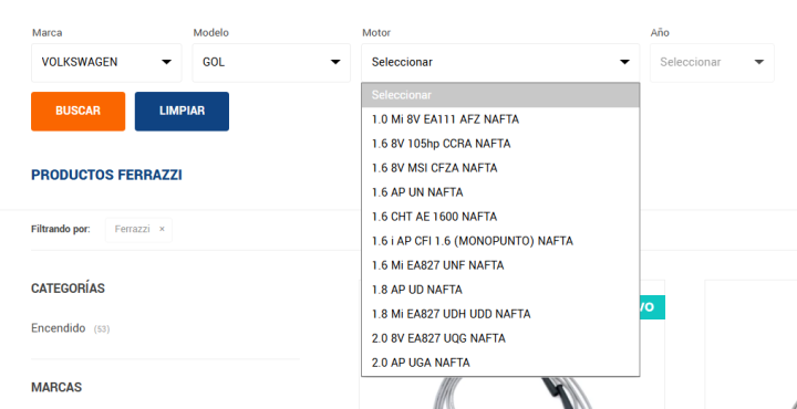 Nuevo buscador por compatibilidad de vehículo: encontrá el producto exacto para tu auto en segundos