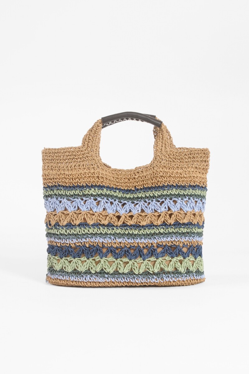 Bolso tejido multicolor