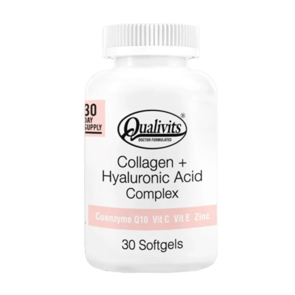 Collagen + Hyaluronic Acid Complex | Colágeno Marino + Ácido Hialurónico | 30 Softgels - Qualivits Collagen + Hyaluronic Acid Complex | Colágeno Marino + Ácido Hialurónico | 30 Softgels - Qualivits