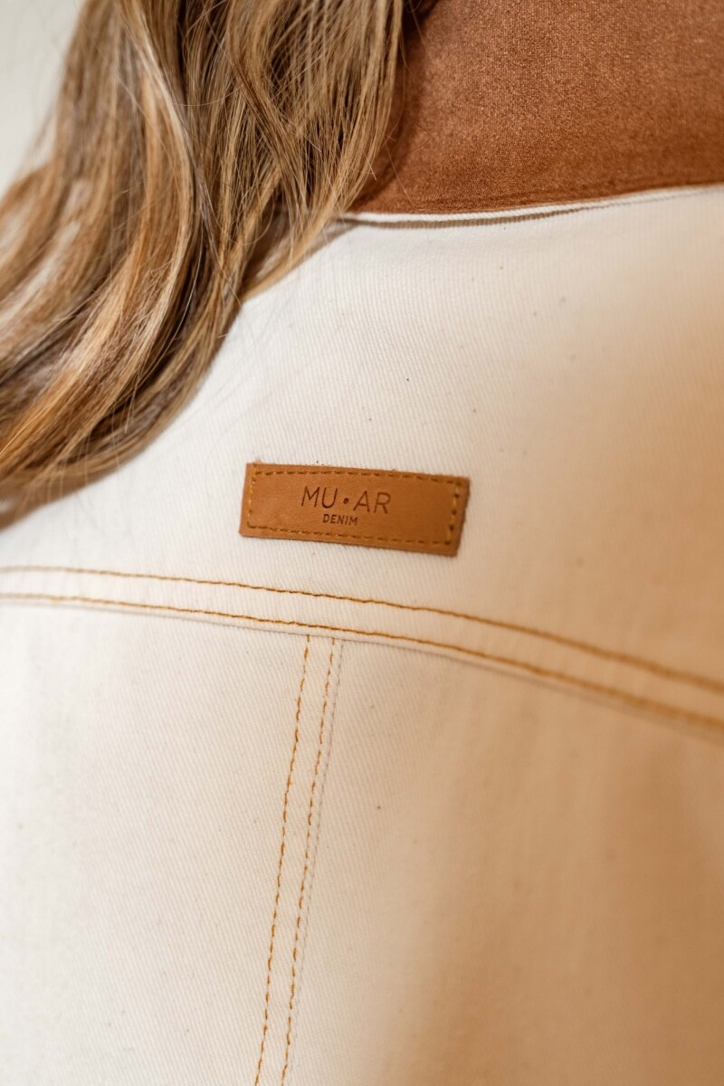 CAMPERA BRUNA OFF WHITE DENIM COMBINADO CAMPERA BRUNA OFF WHITE DENIM COMBINADO