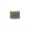Anillo elegante - Plata y Oro-Sin piedra-AN5950 sinpiedra