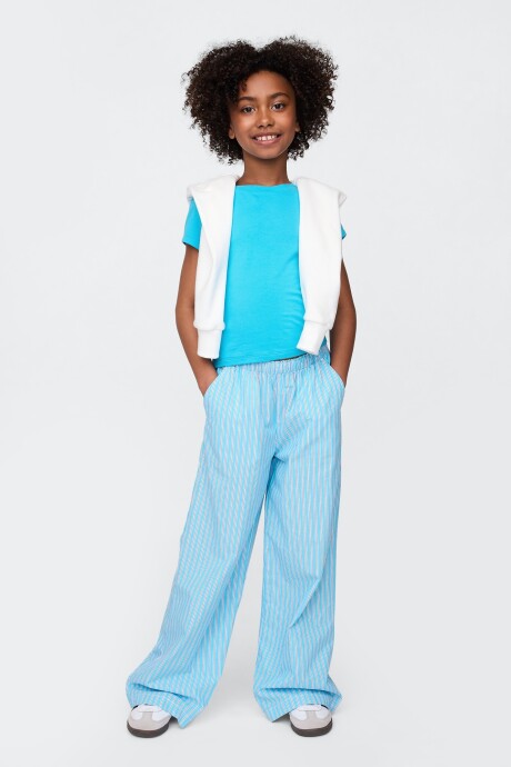 Remera Baby Niña True Cyan Blue 663